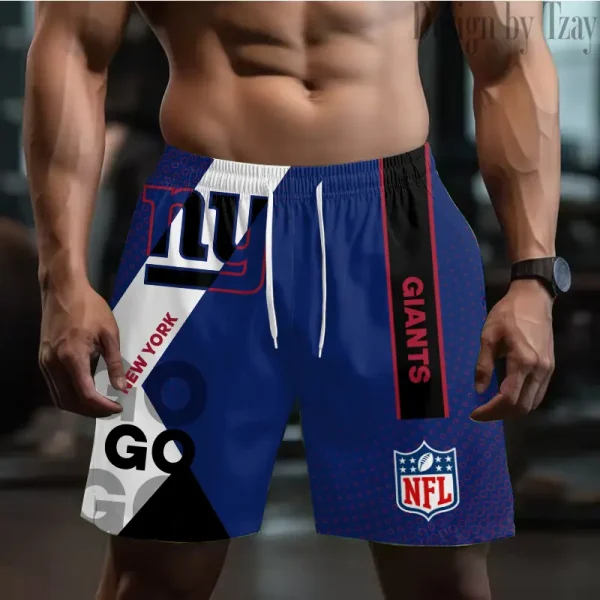 New York Giants Casual Men's Drawstring Shorts Trending 2025 BGSHORT531