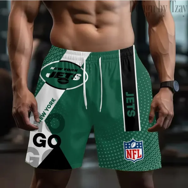 New York Jets Casual Men's Drawstring Shorts Trending 2025 BGSHORT532
