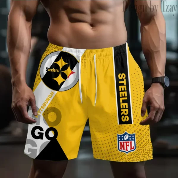 Pittsburgh Steelers Casual Men's Drawstring Shorts Trending 2025 BGSHORT534