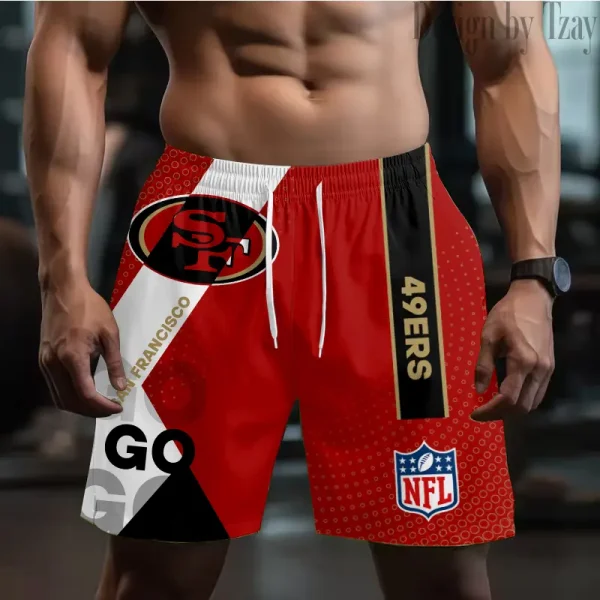 San Francisco 49ers Casual Men's Drawstring Shorts Trending 2025 BGSHORT535
