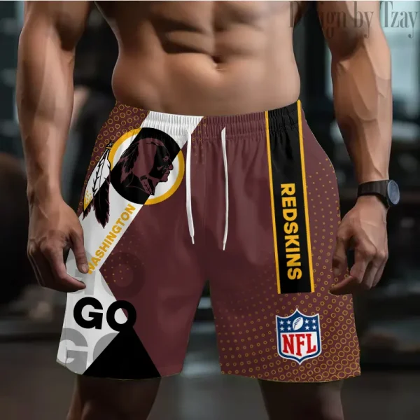 Washington Redskins Casual Men's Drawstring Shorts Trending 2025 BGSHORT540