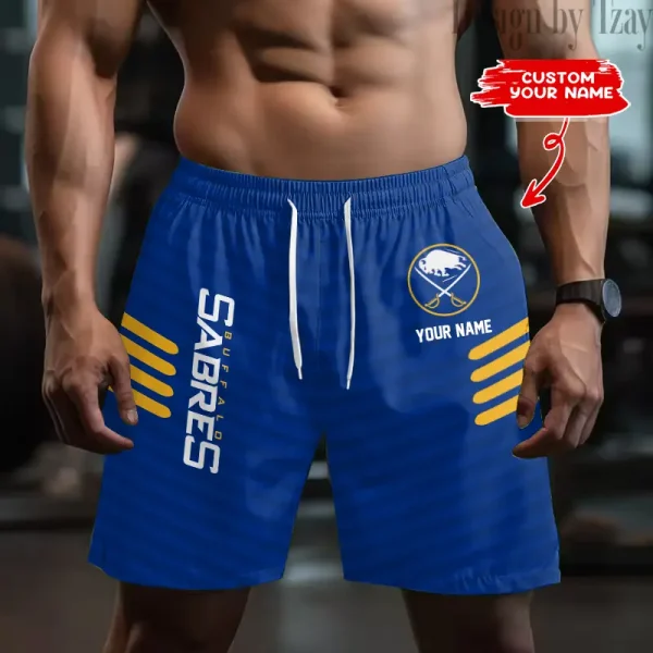 Buffalo Sabres Men's Shorts Sport Lightweight Casual Workout style 2025 BGSHORT542
