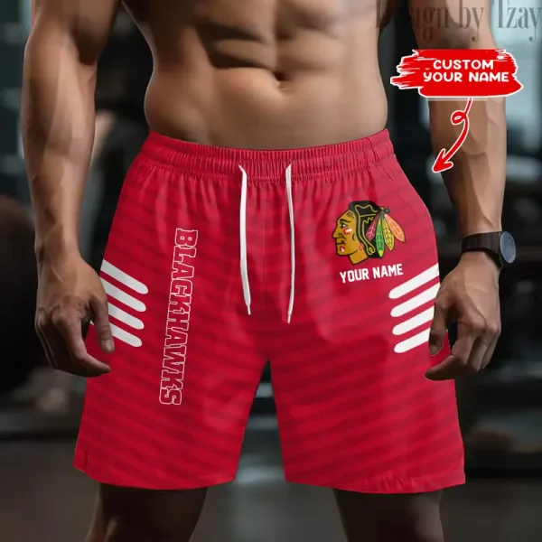 Chicago Blackhawks Men's Shorts Sport Lightweight Casual Workout style 2025 BGSHORT545