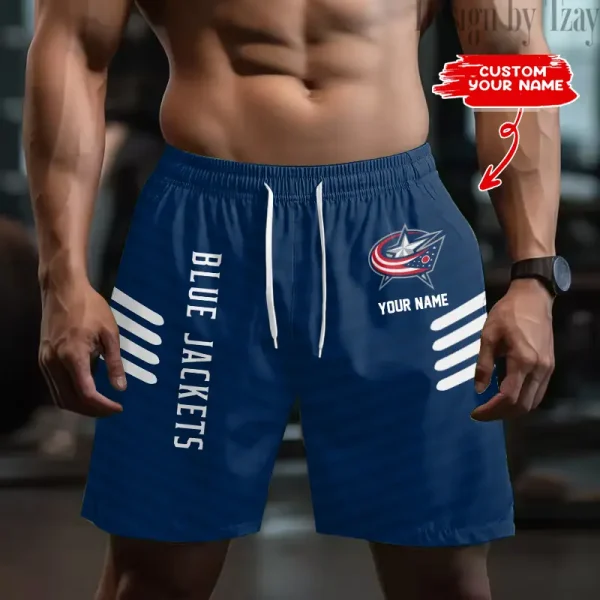 Columbus Blue Jackets Men's Shorts Sport Lightweight Casual Workout style 2025 BGSHORT547