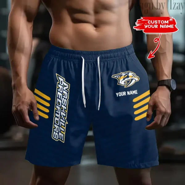 Nashville Predators Men's Shorts Sport Lightweight Casual Workout style 2025 BGSHORT553