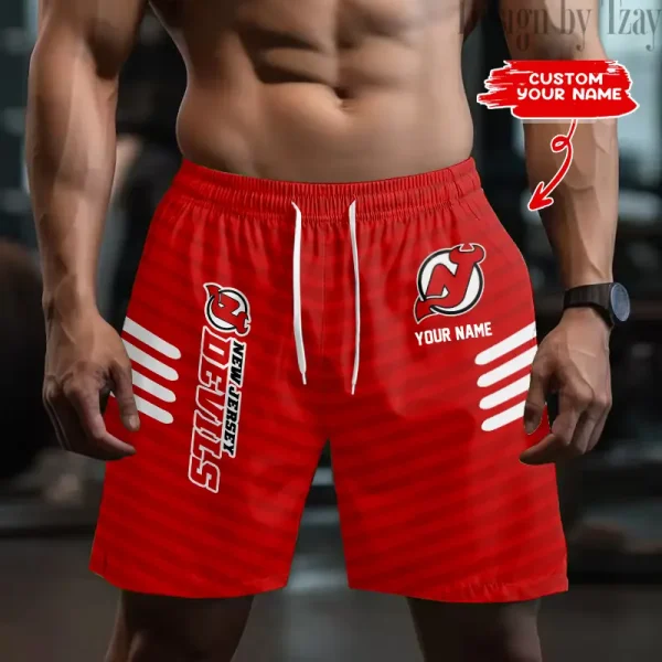 New Jersey Devils Men's Shorts Sport Lightweight Casual Workout style 2025 BGSHORT555