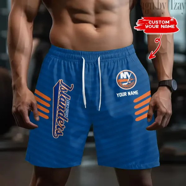 New York Islanders Men's Shorts Sport Lightweight Casual Workout style 2025 BGSHORT556