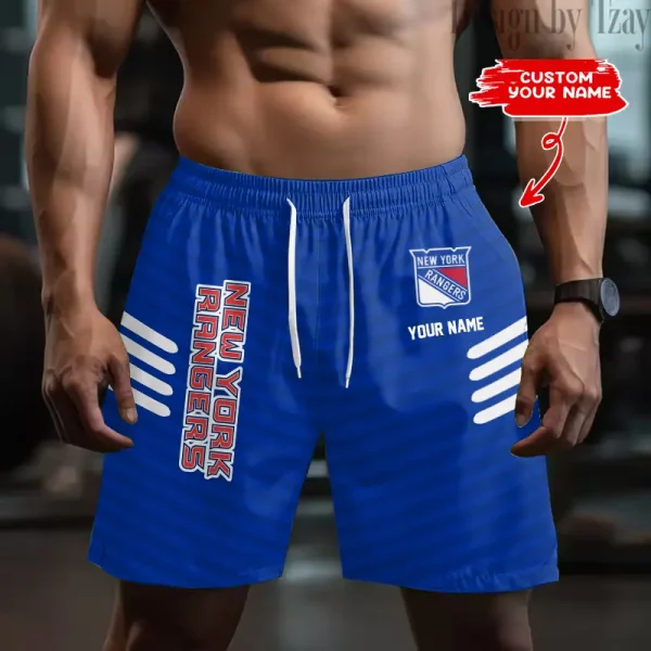 New York Rangers Men's Shorts Sport Lightweight Casual Workout style 2025 BGSHORT557