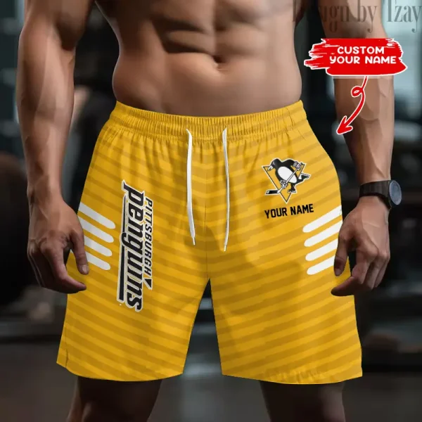 Pittsburgh Penguins Men's Shorts Sport Lightweight Casual Workout style 2025 BGSHORT560