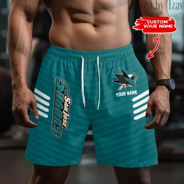 San Jose Sharks Men's Shorts Sport Lightweight Casual Workout style 2025 BGSHORT561