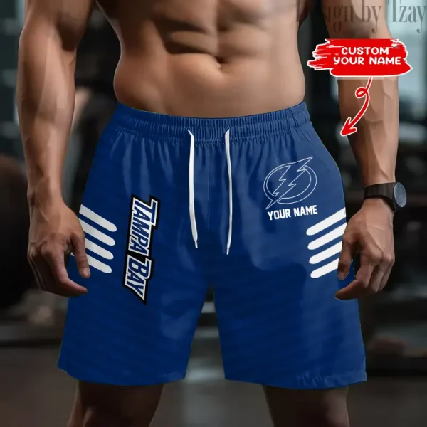 Tampa Bay Lightning Men's Shorts Sport Lightweight Casual Workout style 2025 BGSHORT564
