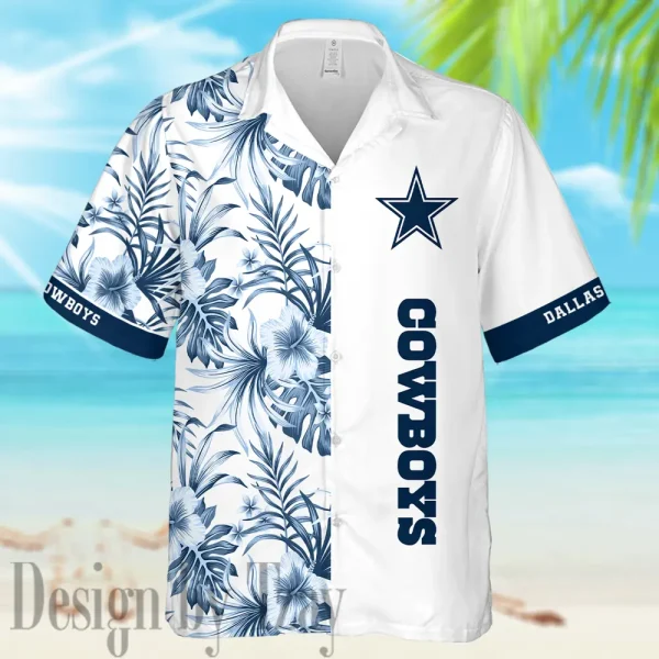 Dallas Cowboys Casual Men's Hawaiian Shirt And Shorts 3D Printed New AZHWS1129 - Image 2