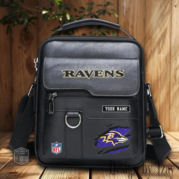 Baltimore Ravens Leather Basic Balo New Design 2025 SPTBALO003