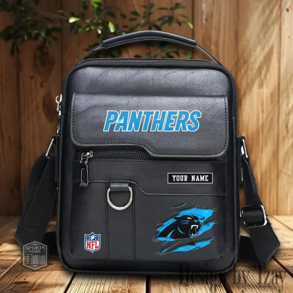 Carolina Panthers Leather Basic Balo New Design 2025 SPTBALO005 - Image 2