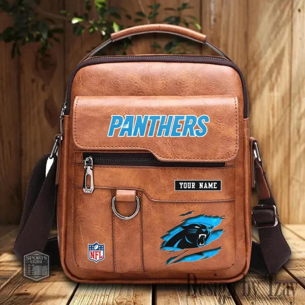 Carolina Panthers Leather Basic Balo New Design 2025 SPTBALO005 - Image 3
