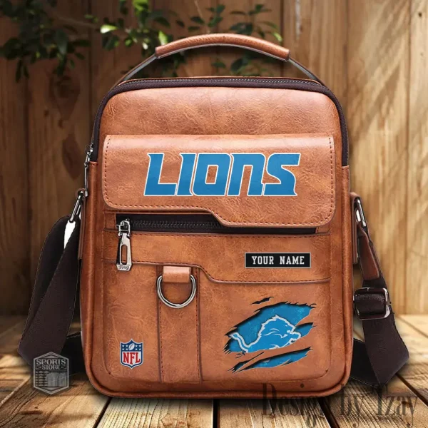 Detroit Lions Leather Basic Balo New Design 2025 SPTBALO011