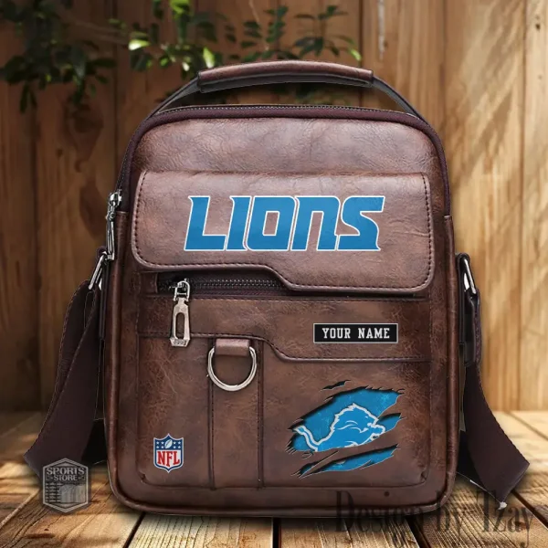Detroit Lions Leather Basic Balo New Design 2025 SPTBALO011 - Image 3
