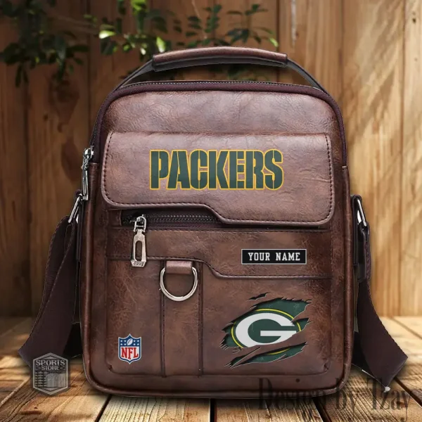 Green Bay Packers Leather Basic Balo New Design 2025 SPTBALO012