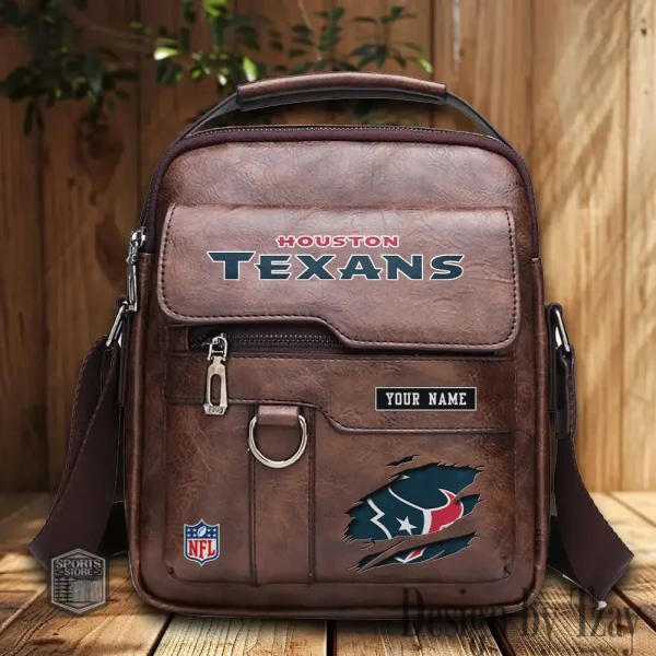 Houston Texans Leather Basic Balo New Design 2025 SPTBALO013 - Image 2