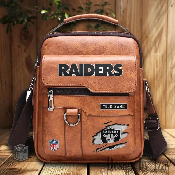 Las Vegas Raiders Leather Basic Balo New Design 2025 SPTBALO017 - Image 3