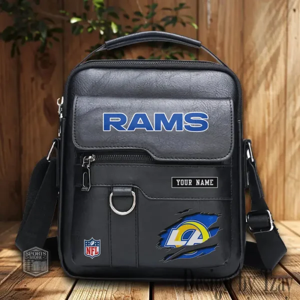 Los Angeles Rams Leather Basic Balo New Design 2025 SPTBALO019 - Image 2