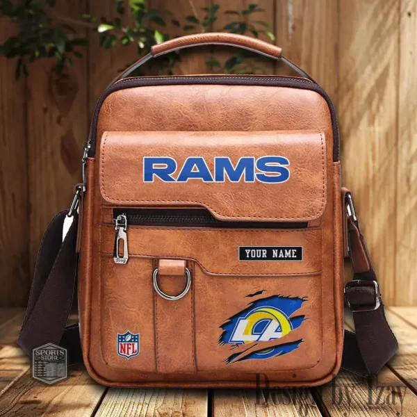 Los Angeles Rams Leather Basic Balo New Design 2025 SPTBALO019