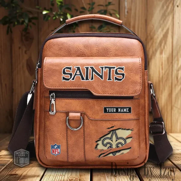 New Orleans Saints Leather Basic Balo New Design 2025 SPTBALO023 - Image 2