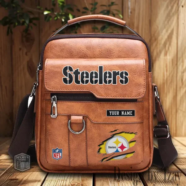 Pittsburgh Steelers Leather Basic Balo New Design 2025 SPTBALO027 - Image 2