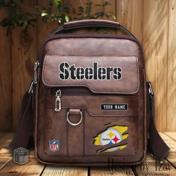 Pittsburgh Steelers Leather Basic Balo New Design 2025 SPTBALO027 - Image 3