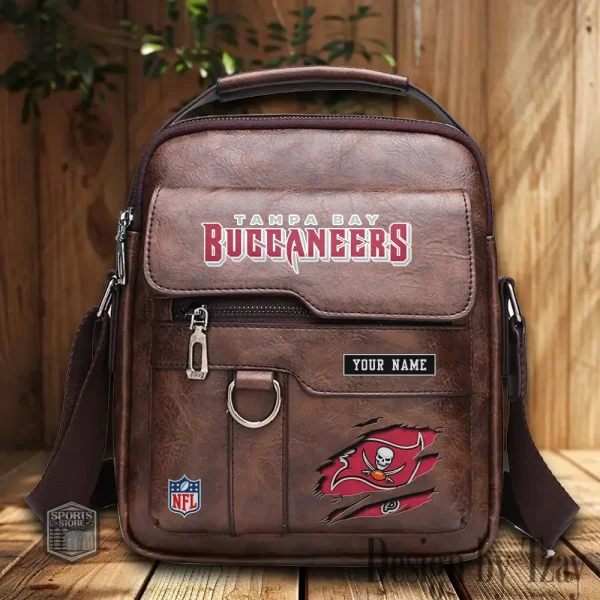 Tampa Bay Buccaneers Leather Basic Balo New Design 2025 SPTBALO030 - Image 3