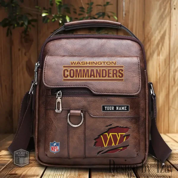 Washington Commanders Leather Basic Balo New Design 2025 SPTBALO032 - Image 2