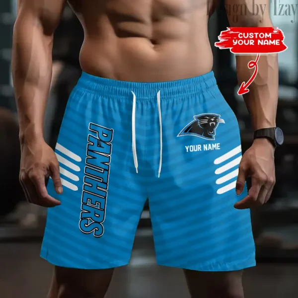 Carolina Panthers Men's Shorts Sport Lightweight Casual Workout style 2025 BGSHORT577