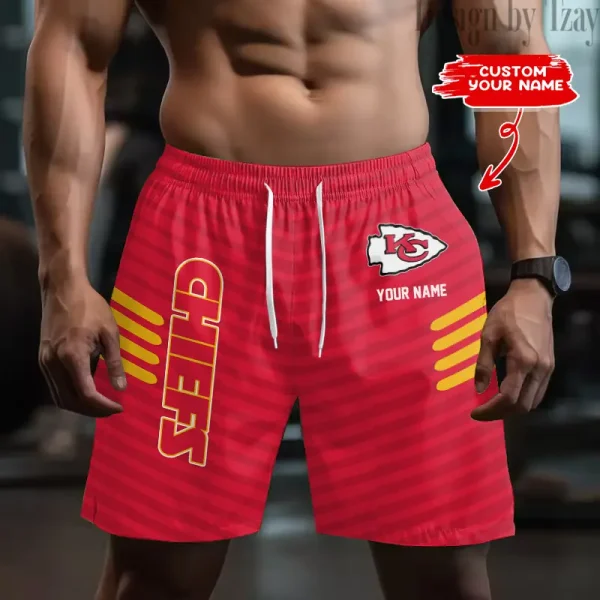 Kansas City Chiefs Men's Shorts Sport Lightweight Casual Workout style 2025 BGSHORT588