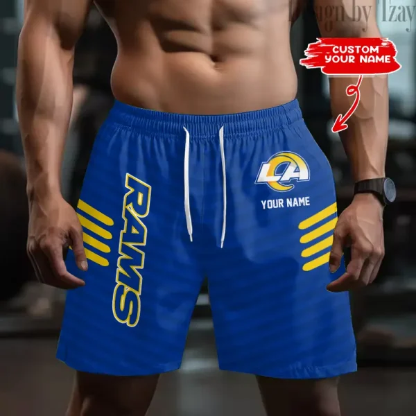 Los Angeles Rams Men's Shorts Sport Lightweight Casual Workout style 2025 BGSHORT591