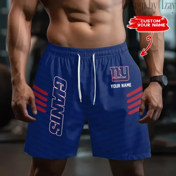 New York Giants Men's Shorts Sport Lightweight Casual Workout style 2025 BGSHORT596