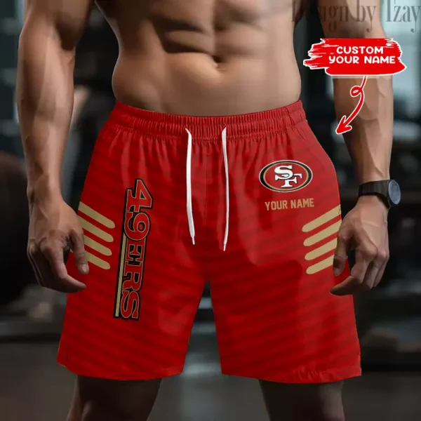 San Francisco 49ers Men's Shorts Sport Lightweight Casual Workout style 2025 BGSHORT600