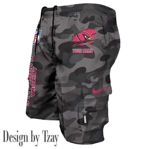Arizona Cardinals Pocket Pants Military Style Tactical Shorts New 2025 AZMSHORT140