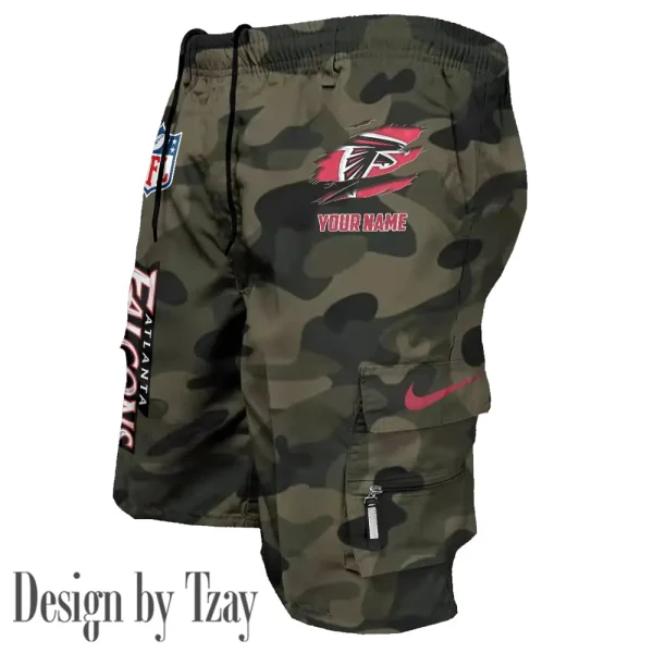Atlanta Falcons Pocket Pants Military Style Tactical Shorts New 2025 AZMSHORT141