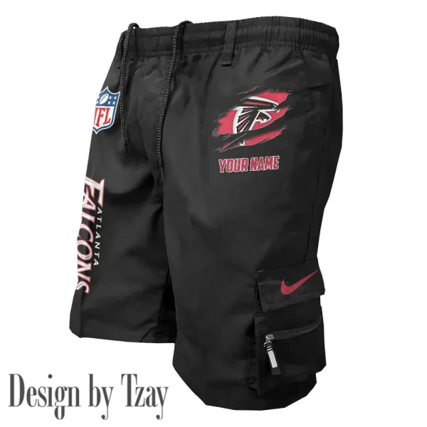 Atlanta Falcons Pocket Pants Military Style Tactical Shorts New 2025 AZMSHORT141 - Image 2