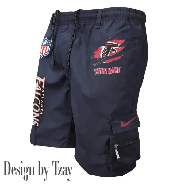 Atlanta Falcons Pocket Pants Military Style Tactical Shorts New 2025 AZMSHORT141 - Image 4