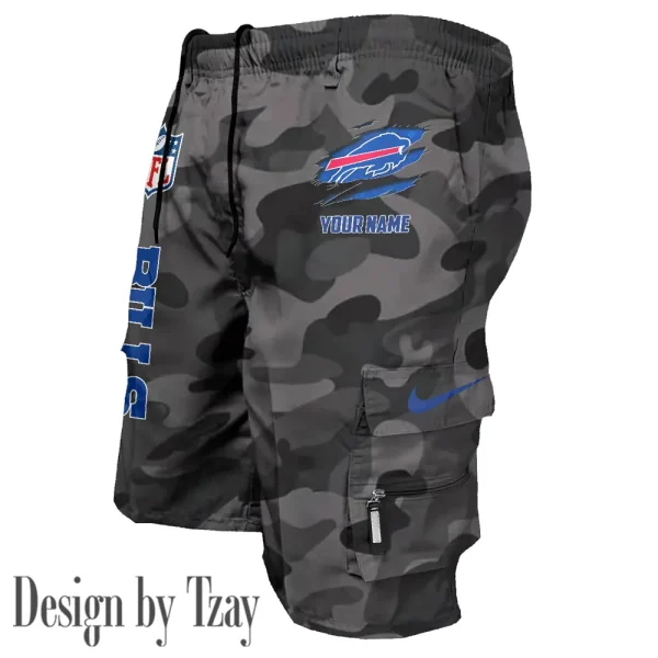 Buffalo Bills Pocket Pants Military Style Tactical Shorts New 2025 AZMSHORT143 - Image 3