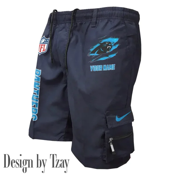 Carolina Panthers Pocket Pants Military Style Tactical Shorts New 2025 AZMSHORT144