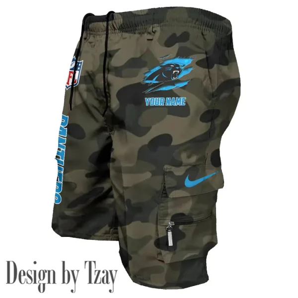 Carolina Panthers Pocket Pants Military Style Tactical Shorts New 2025 AZMSHORT144 - Image 3