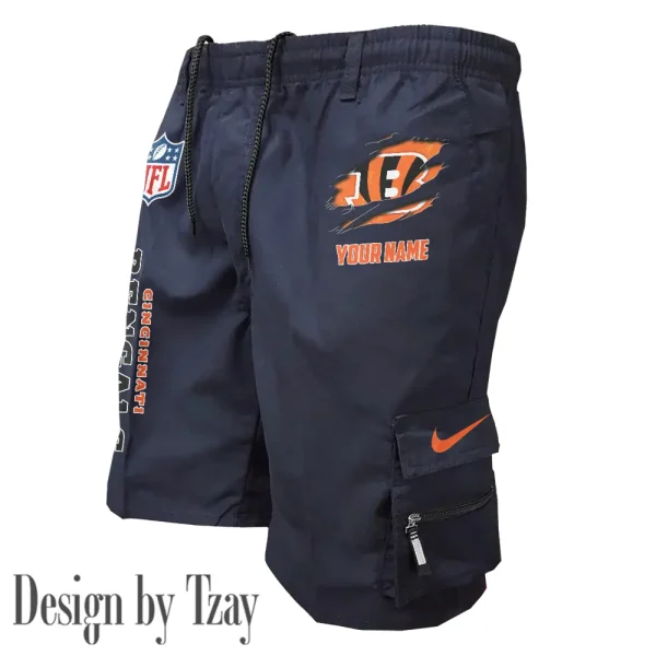 Cincinnati Bengals Pocket Pants Military Style Tactical Shorts New 2025 AZMSHORT146 - Image 4