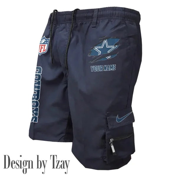 Dallas Cowboys Pocket Pants Military Style Tactical Shorts New 2025 AZMSHORT148 - Image 2