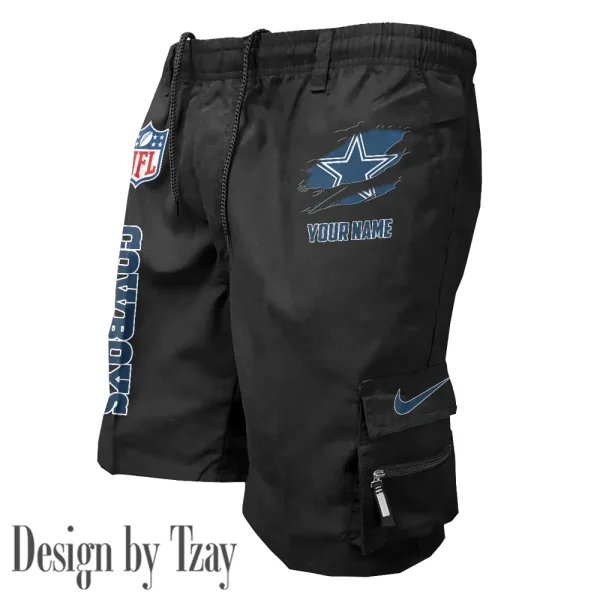 Dallas Cowboys Pocket Pants Military Style Tactical Shorts New 2025 AZMSHORT148 - Image 3