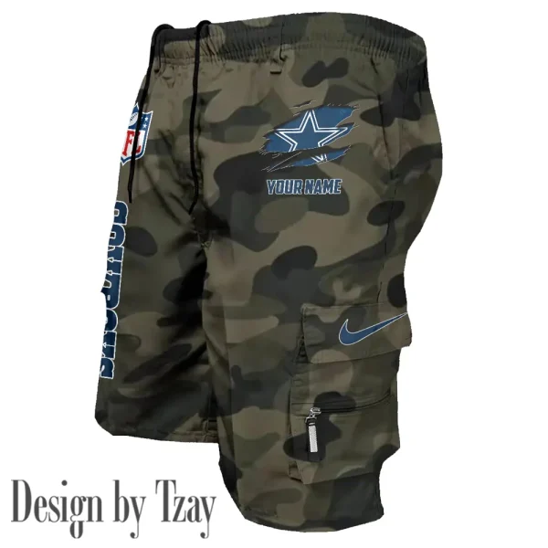 Dallas Cowboys Pocket Pants Military Style Tactical Shorts New 2025 AZMSHORT148 - Image 4