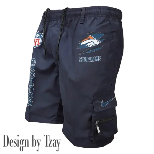 Denver Broncos Pocket Pants Military Style Tactical Shorts New 2025 AZMSHORT149 - Image 3