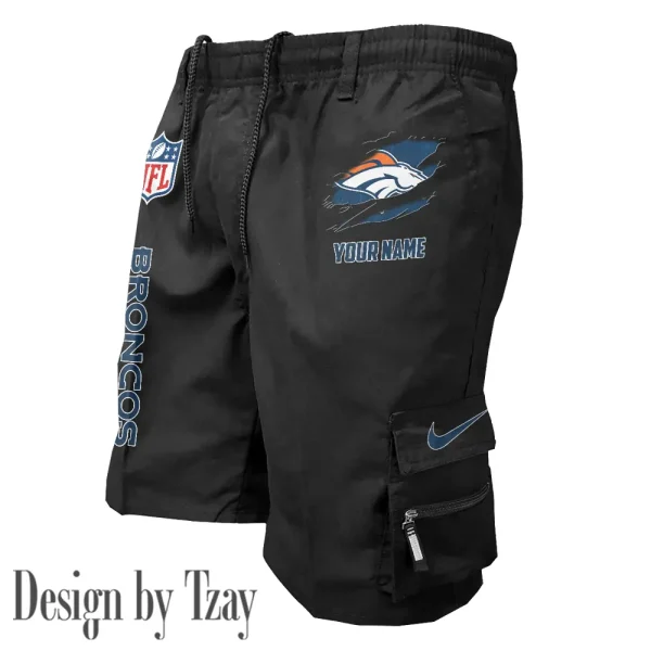 Denver Broncos Pocket Pants Military Style Tactical Shorts New 2025 AZMSHORT149 - Image 4