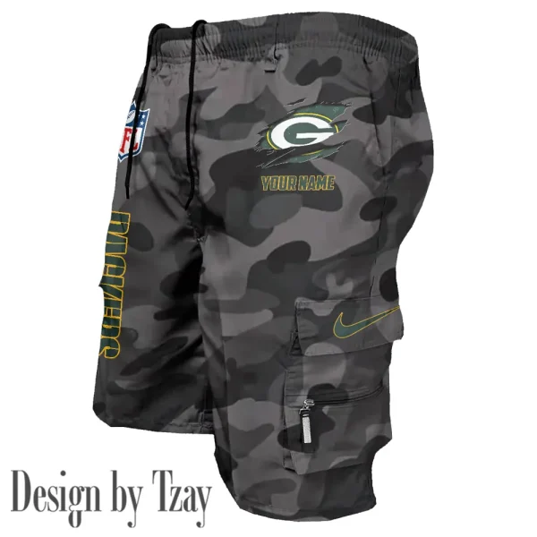 Green Bay Packers Pocket Pants Military Style Tactical Shorts New 2025 AZMSHORT151